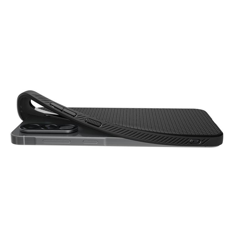 Spigen Liquid Air -suojakuori Samsung Galaxy A56 5G:lle mattamusta