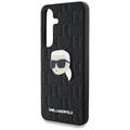 Karl Lagerfeld HC PU Monogram K. Head Pin -suojakuori Samsung Galaxy S25:lle, musta