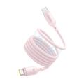 Baseus-kaapeli PicoGo PD USB-C - USB-C 1,0m vaaleanpunainen 240W magneettinen