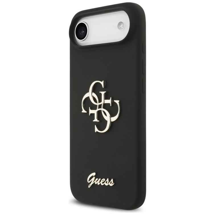 Guess Silicone Big 4G Script -suojakuori iPhone Airille, musta