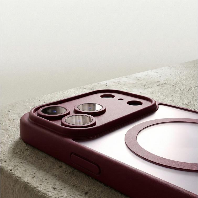 Mag Matt case for iPhone 14 6,1" maroon camera protection