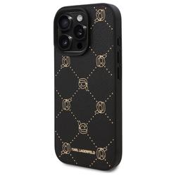 Karl Lagerfeld -suojakuori iPhone 16 Pro Max 6,9":lle KLHMP16XPGKHPHK musta Kova Karl Head MagSafe -suojakuori