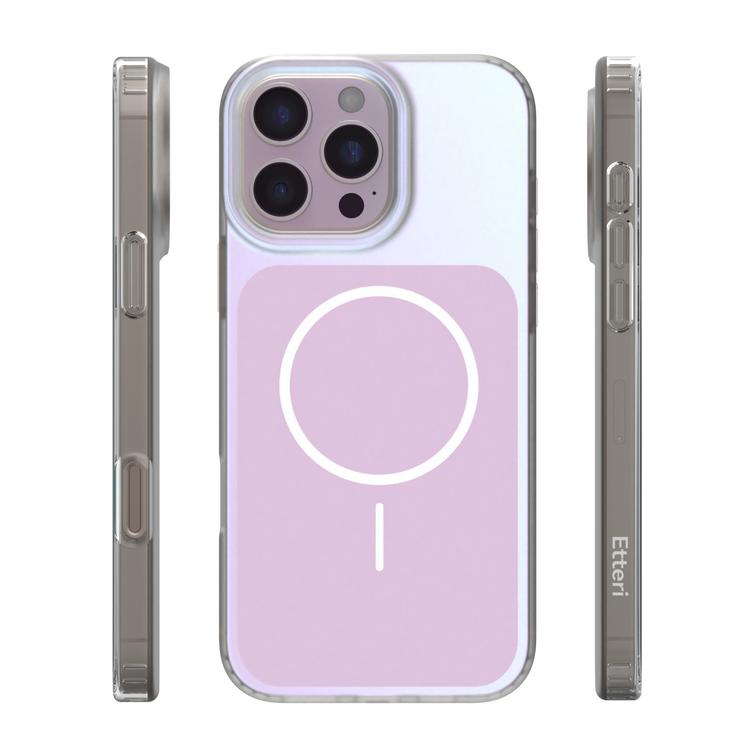 Etteri Hidden Pearl case for iPhone 16 Pro Max 6,9" pink