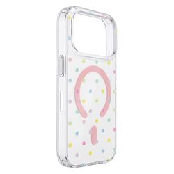 Bubble Dots Mag -kuori iPhone 16 Pro Max 6,9" valkoinen
