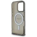 Guess HC MagSafe IML Glitter Circle -suojakuori iPhone 16 Pro Max 6,9":lle, musta