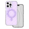 Bubble Dots Mag kuori iphone 16 Pro Max 6,9" violetti