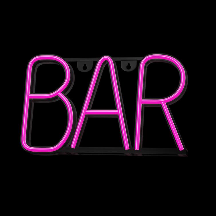 NEON LED BAR pinkki Lepakko + USB FLNE24 Forever Light