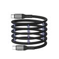 Maxlife MXUC-11 magneettikaapeli USB-C - USB-C 1,0 m 100W musta nailon