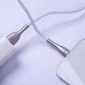 Forever Sleek USB-kaapeli - Lightning 1,0 m 2.4A valkoinen