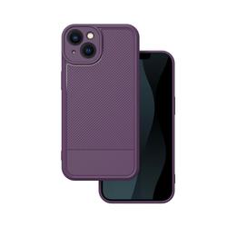 Yksinkertainen hiilikuituinen iPhone 13 6,1" -suojakuori violetti