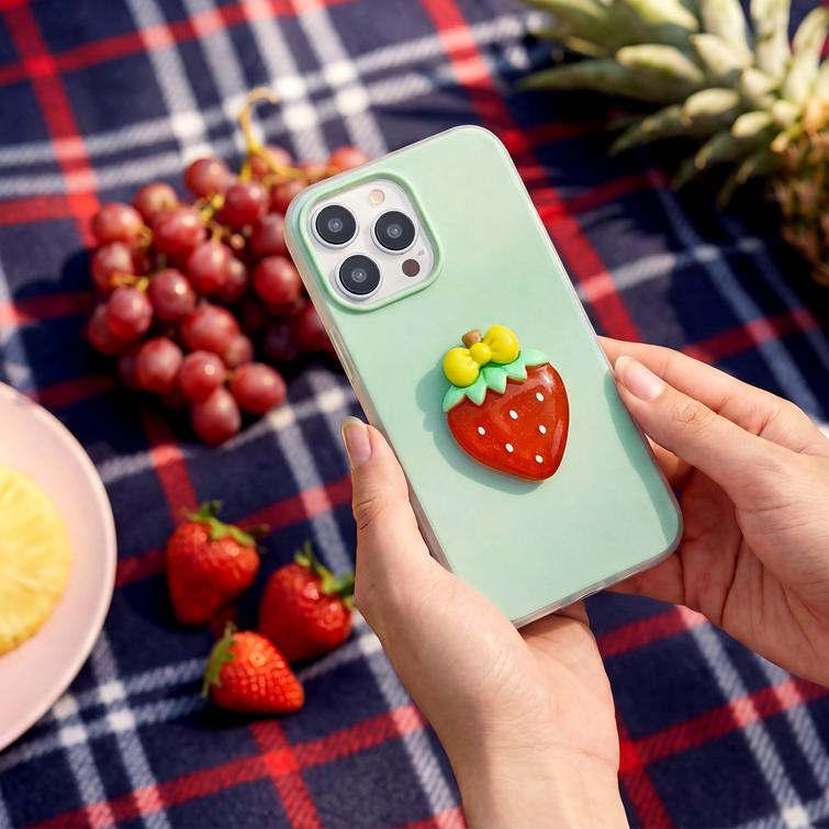 Fruit 2in1 case for iPhone 16 6,1" green