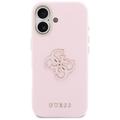 Guess HC PU FW RESIN LOGO PINK -suojakuori iPhone 17 Pro 6,3":lle