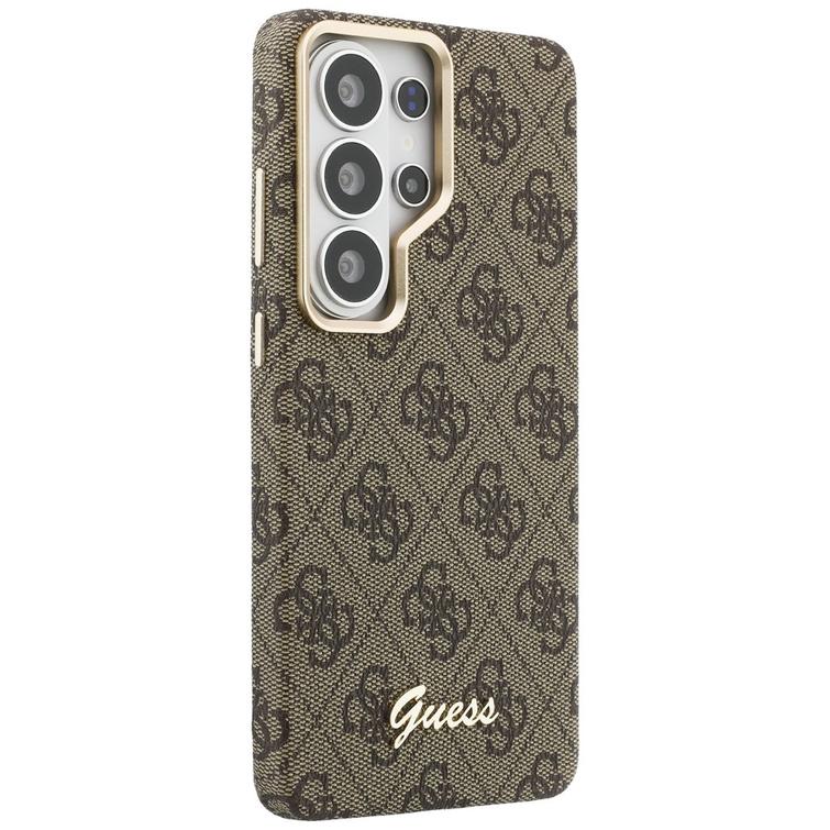 Guess case 4G Script MagSafe for Samsung Galaxy S26 Ultra brown