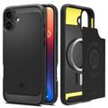 Spigen Rugged Armor Mag Magsafe -suojakuori iPhone 16 6,1":lle mattamusta