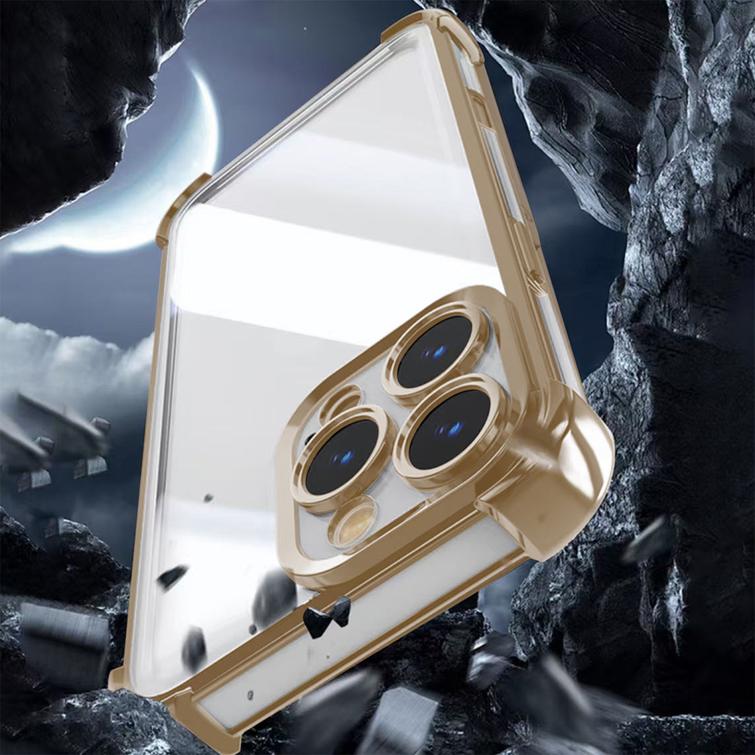 Iskunkestävä kromikotelo Xiaomi Redmi Note 14 5G:lle (maailmanlaajuinen), kulta