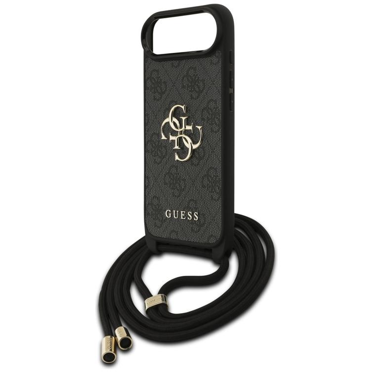 Guess 4G Big Logo Cord Stap -olkalaukku iPhone Airille, musta