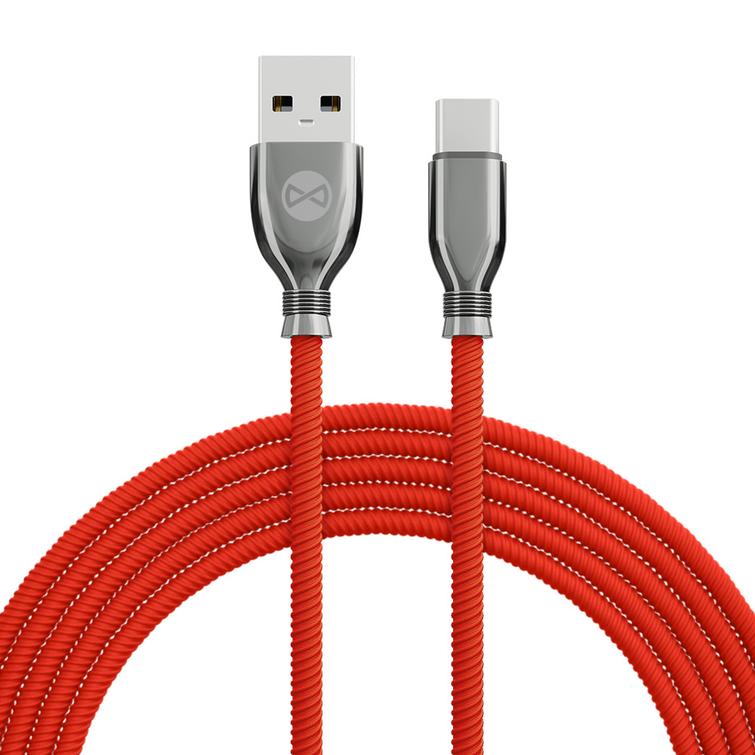 Forever Tornado -kaapeli USB - USB-C 1,0 m 3A punainen