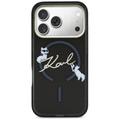 Karl Lagerfeld suojakuori iPhone 17 Pro 6,3" IML Choupettes Karl Script Logo MagSafe musta