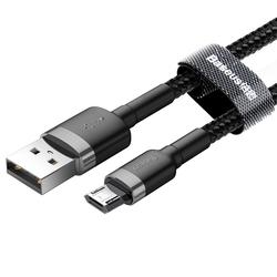 Baseus-kaapeli Cafule USB - micro USB 1,0m 2,4A harmaanmusta
