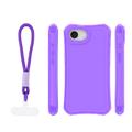 Safepop case with strap for iPhone 16e / 17e purple