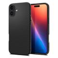 Spigen Liquid Air -suojakuori iPhone 16 6,1":lle mattamusta