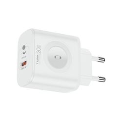 WALL CHARGER T-PHOX T-PP20 GAN iWATCH 3IN1 WHITE