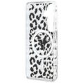 Guess case IML Leopard Print Triangle MagSafe for Samsung Galaxy S26 black