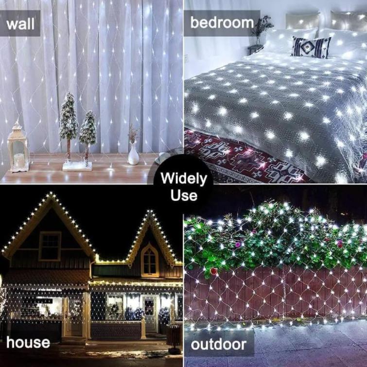LED CURTAIN (120 LAMPS) 1,5M x1,5M COLD WHITE