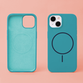 Silicone Thin Mag case for iPhone 12 / 12 Pro 6,1" turquoise
