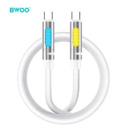 BWOO 240W Superpikalatausdatakaapeli RGB-valolla, valkoinen X325C-C