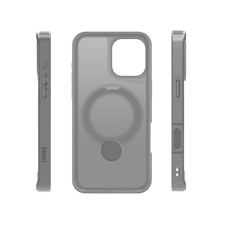 Etteri Matt Mag Ring suojakuori iPhone 16:lle 6,1" harmaa