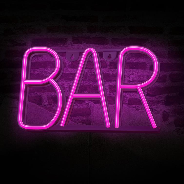 NEON LED BAR pinkki Lepakko + USB FLNE24 Forever Light