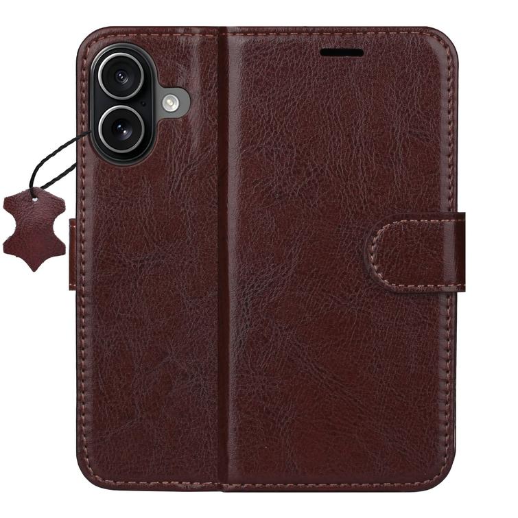 Smart Luxe nahkakotelo iPhone 16 6,1" ruskea