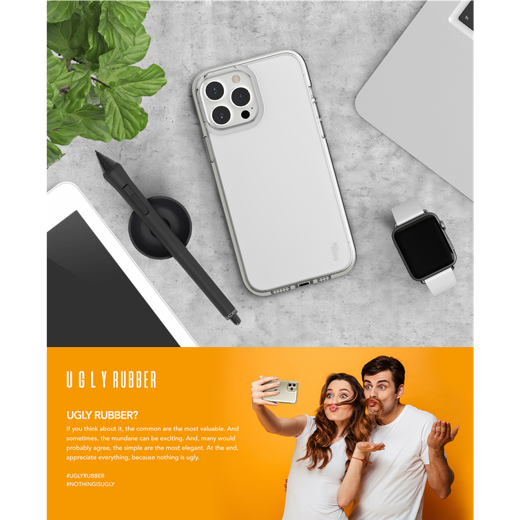 Ugly Rubber Pure -suojakuori Samsung Galaxy S23:lle, kirkas