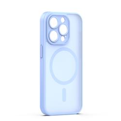 Mag Matt case for iPhone 14 Pro 6,1" light blue camera protection