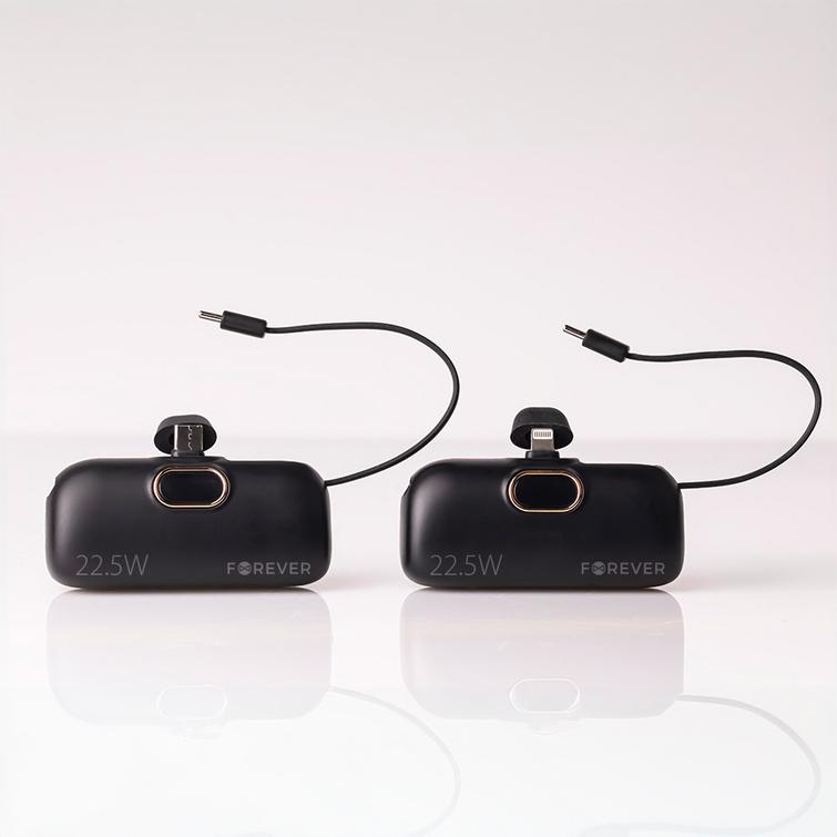 Forever MTB-100 mini-varavirtalähde 22,5 W 5000 mAh Lightning musta