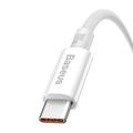 Baseus Superior USB - USB-C -kaapeli 2,0m kuuvalkoinen 100W