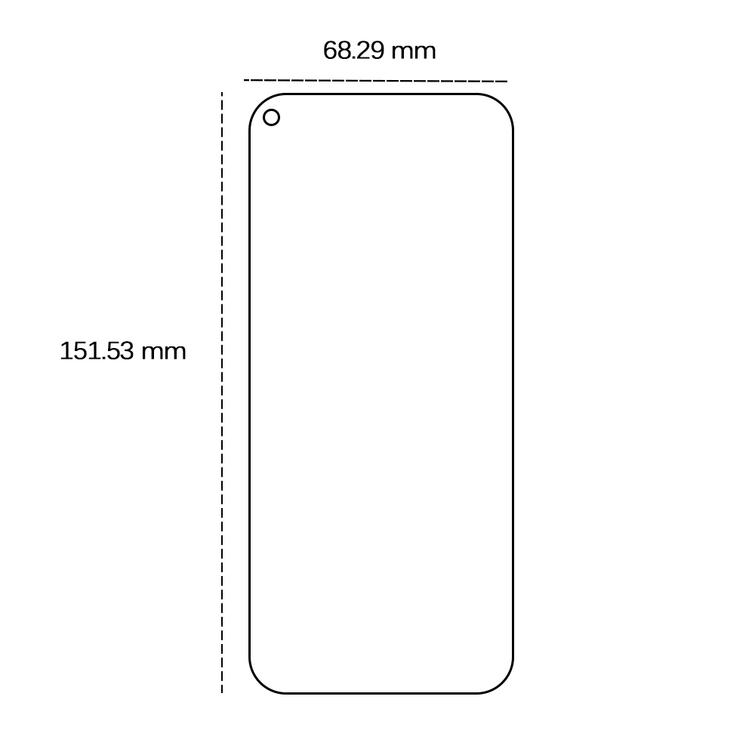 Karkaistu lasi 2,5D Huawei P40 Lite E / P40 Lite / Y7p / Honor 9C / Samsung Galaxy A51 / A51 5G:lle