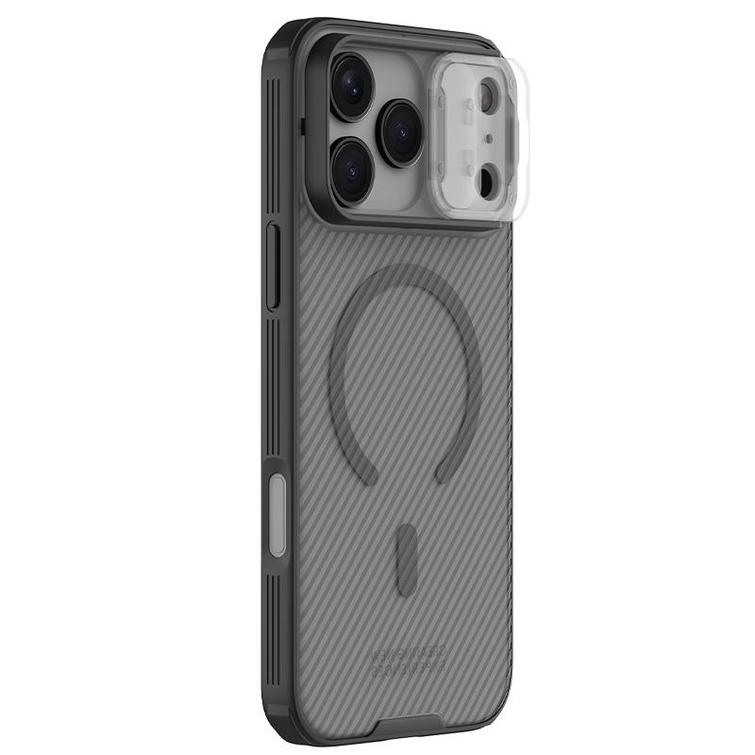 NILLKIN CAMSHIELD PRO MAGNETIC IPHONE 17 PRO MAX / IPHONE 18 PRO MAX, L&Auml;PIN&Auml;KYV&Auml; MUSTA