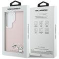 Karl Lagerfeld case Saffiano KC Metal Logo MagSafe for Samsung Galaxy S26 Ultra pink