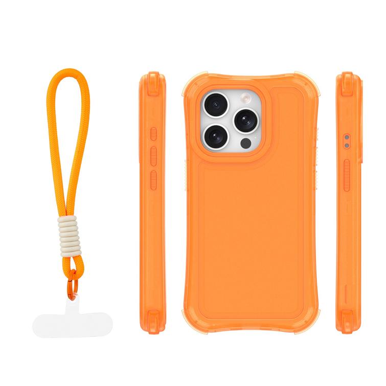 Safepop case with strap for iPhone 15 Pro 6,1" orange