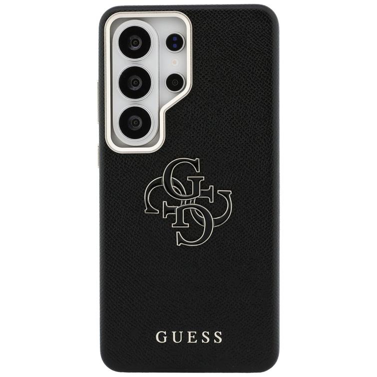 Guess case Grained Big 4G Metal Logo for Samsung Galaxy S26 Ultra black