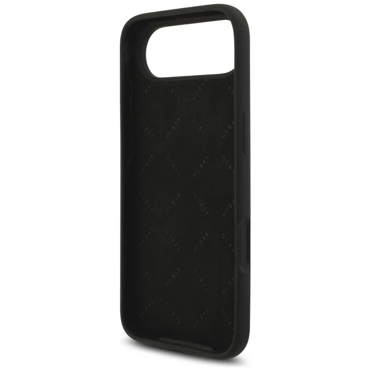 Guess Silicone Big 4G Script -suojakuori iPhone Airille, musta