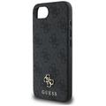 Guess HC MagSafe PU 4G Small 4G and Classic -suojakuori iPhone 16e:lle, musta