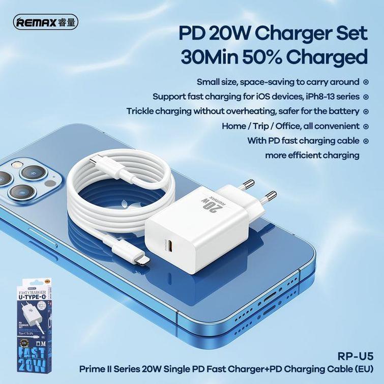 WALL CHARGER REMAX PRIME II SERIES 20W PD RP-U5