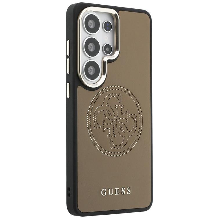 Guess case Perforated Logo MagSafe for Samsung Galaxy S26 Ultra brown