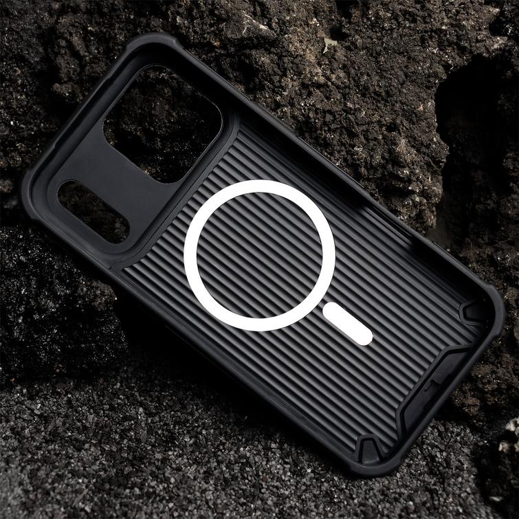 Defender 2in1 Mag -suojakuori iPhone 17 Pro Maxille 6,9" musta