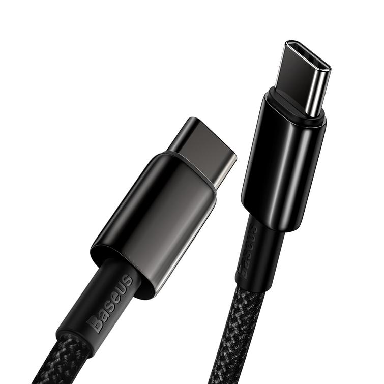 Baseus-kaapeli Tungsten PD USB-C - USB-C 2,0 m musta 100W