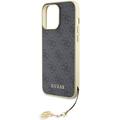 Guess iPhone 15 Pro Max 6,7" suojakuori GUHCP15XGF4GGR harmaa HC PU 4G Charm