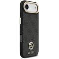 Guess 4G Strass Logo & Big Strap Metal Buttons MagSafe -suojakuori iPhone Airille, musta